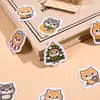 50 Piezas de Pegatinas de Shiba Inu, Pegatinas de Dibujos Animados, Pegatinas Decorativas para Fundas de Teléfono Móvil, Computadoras iPad, Laptops, Maletas, Pegatinas Impermeables Autoadhesivas