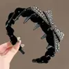 Tiara de dentes alta com borboleta e strass brilhante para mulheres, novo modelo 2026, tiara de cabelo de luxo leve de alta qualidade que não aperta o cabelo