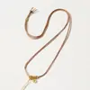 Corda pendente tecida à mão com fio de ouro fino de 1,5 mm para pingentes de jade, pingentes de jadeíta e colares