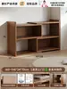 Estantería Infantil de Madera Maciza Integrada en la Pared, Rincón de Lectura, Estante de Almacenamiento de Pie, Librería Retráctil Baja para Sala de Estar, Armario de Almacenamiento