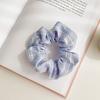 Accesorios para el cabello de niña con tejido a cuadros azules y blancos con diseño de celebridades de Internet coreanas que no dañan el cabello.