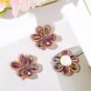Chica Vitalidad Fantasía Cristal Flor de Cinco Pétalos DIY Trenzado a Mano con Cuentas Pasador de Pelo Accesorios para el Cabello Pendientes Flor para Zapatos Accesorios para Bolsos