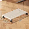 Soporte Base Móvil para Host de Computadora con Ruedas, Estante de Almacenamiento para Bandeja de Escritorio en Casa