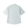 2026 Nueva Camisa Casual de Manga Corta para Hombre Color Sólido Simple Holgada Talla Grande Camisa con Cuello Top para Hombre