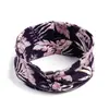 Diadema Bohemio Ins Versátil Elegante Nudo Cruzado Diadema Deportiva de Yoga Estampada Versión Ancha para Mujeres con Coronilla Alta