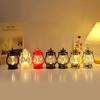 Linterna Retro Pony Luz de Vela Digital LED Mochila Lámpara de Queroseno Arreglo Decorativo Creativo para Vacaciones Ambiente Adornos Pequeños