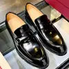 Zapatos de Piel para Hombre de Gama Alta Grano Abierto Negro Capa Superior Piel de Vaca Formal Británico de Negocios Completamente Hechos a Mano Interior y Exterior Piel de Vaca Completa