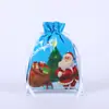 Nueva Bolsa de Regalo de Navidad con Cordón Bolsillo de Papel de Aluminio para Halloween Bolsa de Regalo de Dulces Bolsa Creativa Al Por Mayor