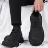 [Personalizado] Zapatos de Cuero para Hombre, Estilo Británico Formal de Negocios, Punta Ancha Suela Gruesa, Zapatos Derby con Punta Redonda y Punta Ancha para Aumentar la Altura