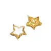 Estrella de mar de acero inoxidable europea y americana Colgante rectangular de gota de aceite DIY Collar de dopamina Accesorios para pendientes Venta al por mayor transfronteriza