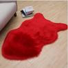 Alfombra con Forma de Lana Sintética Engrosada Transfronteriza, Felpa Larga para Dormitorio y Sala de Estar, Sofá, Resistente al Frío, Resistente a la Suciedad, Felpudo para Suelo del Hogar junto a la Cama