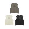 Seja Roupa Masculina 2025 Novo Produto: Colete Masculino Estilo Americano com Gola Pequena, Bordas Soltas, Tingimento em Cera, Lavagem Vintage e Design Novo.