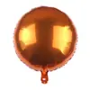 Placa de luz redonda de 18 pulgadas de color sólido globo de película de aluminio monocromática boda fiesta escena festiva diseño globo al por mayor