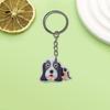 Nova Série de Cachorros Chaveiro Criativo Dunhuang PVC Borracha Macia DIY Decorativo Criativo Pingente de Carro Chaveiro de Mochila Escolar