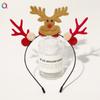 Qiyue Pinza para el Cabello Diadema Navideña Transfronteriza Copo de Nieve Reno Diadema Navideña para Personas Mayores Banda para el Cabello Tocado Accesorios para el Cabello Venta al por Mayor