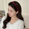 Diadema de Terciopelo Estilo Francés Envuelto en Perlas para Mujer, de Alta Gama, Elegante y a la Moda, Accesorio para el Cabello