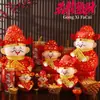 Decoraciones de Año Nuevo 2026 Año del Caballo Figuras del Dios de la Riqueza para el Hogar Sala de Estar Festival de Primavera Decoración de Tienda de Año Nuevo Muñecas