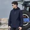 Chaqueta de concha dura a prueba de viento e impermeable para otoño e invierno 2026 para mujer, diseño tres en uno con forro polar, adecuada para senderismo y montañismo, también disponible para hombres