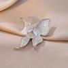 Broche para Mulheres, Broche Animal Retro Japonês e Coreano com Zircônia, Alfinete Decorativo Borboleta Feminino, Lapela, Acessórios para Terno de Roupa