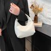 Bolso de hombro para mujer, estilo coreano, de gran capacidad, tejido estilo occidental, informal, de moda 2025, sencillo, portátil, para llevar debajo del brazo