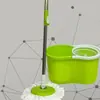 Balde rotativo para esfregão com dupla rotação, lavagem sem as mãos, balde para esfregão doméstico, conjunto de esfregão com secagem por centrifugação em aço inoxidável, espessado e ampliado