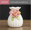 Flores de Cerámica Recogidas a Mano, Mini Jarrones Hidropónicos Creativos, Mesas de Café, Recipientes Pequeños para Flores Frescas, Adornos Decorativos, Arreglos Florales para Sala de Estar