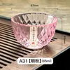 Taza de Té de Vidrio Dibujado Oro Lujo Ligero 50ml Taza de Té Especial para Mujeres Taza de Maestro Set de Té Kung Fu para el Hogar Taza Estilo Japonés