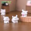Micro Paisagem Criativa Boneca de Cachorrinho Branco Fofo Decoração DIY Fofa Acessórios Mini Carro Enfeites de Mesa
