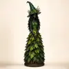 Figura de bruja de otoño de producto nuevo transfronterizo Adorno de artesanía de resina de bruja encantada de otoño
