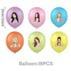 Amazon Katseye Grupo de Meninas Tema K-POP Festa de Aniversário Decorações Pratos de Papel Copos de Papel Balões Faixas Recortes