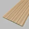 Painéis de grade madeira-plástico com veios de madeira maciça, grade de fibra de bambu-madeira, painel de fundo de TV sem pintura, painéis pequenos da Grande Muralha, painéis de proteção de parede, grade