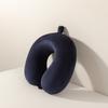 Almohada de Viaje para Oficina con Espuma Viscoelástica en Forma de U Simple para Negocios, Almohada para el Cuello de Rebote Lento de Color Puro, Venta al por Mayor
