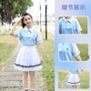 Ropa de graduación de verano para estudiantes de secundaria, traje, camisetas para juegos, manga corta, uniforme escolar para estudiantes de primaria y secundaria, ropa para actividades grupales