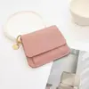 Cartera con hebilla magnética para mujer, corta, de moda, multitarjeta, ultrafina, de color sólido, monedero, una generación de cabello