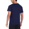 Camisa de verano para hombre transpirable de secado rápido color liso versátil moda simple casual estilo americano moderno cuello redondo manga corta en stock