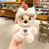 Nuevo Llavero de Oso con Lazo de Peluche, Lindo Oso de Dibujos Animados, Colgante para Bolso de Pareja Regalo
