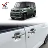 Adecuado para Mitsubishi 25-26 Delica Mini Tazón Exterior de Puerta Modificado Parche de Marco Decorativo Electrochapado Cubierta Protectora