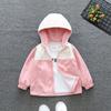 Processamento e Personalização de Agasalhos para Meninas Primavera e Outono 2025 Jaquetas Outdoor com Capuz para Meninas Outono Tops de Assalto para Crianças