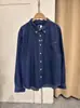 Camisa de mezclilla vintage lavada transfronteriza, disponible para venta al por mayor