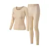 Modelo Nuevo 2025 Seleccionado Cuidadosamente Ropa Interior Térmica Ultradelgada Conjunto de Ropa de Otoño para Mujer y Pantalones Largos Camiseta de Capa Base Sin Costuras de Temperatura Constante