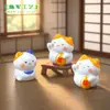 Paisaje en miniatura, linda figura de gato de la suerte estilo japonés, adorable decoración DIY, adorno colgante, accesorio para coche o escritorio