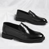Zapatos de Cuero para Hombre 2025 Otoño Nuevo Transfronterizo Moderno Estilo Británico Slip-On Casual Mocasines Dropshipping