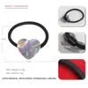 Elástico de Cabelo Jiarui em Acetato em Formato de Coração Estilo Japonês Corda de Cabelo em Formato de Coração para Meninas Alta Elasticidade Elástico Durável Acessório de Cabelo para Rabo de Cavalo