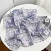 [100% Algodão] Novo Lenço Feminino de Algodão Puro para a Primavera de 2026 com Design de Pintura a Óleo, Moderno e Elegante, Lenço de Pescoço e Xale de Luxo Leve