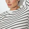 Suéter de rayas europeas y americanas 2026 Otoño Nuevo Estilo Temperamento Commute Casual Capa Base Tejido de Lana Camiseta Ropa Interior Suéter
