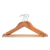 Juego de Perchas de Madera Maciza con Pinzas, Colgador para Pantalones, Pinzas para Pantalones, Tienda de Ropa, Uso Doméstico, Percha de Madera para Hotel, Percha de Madera para Ropa