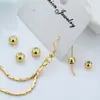 Contas soltas de ouro 18K com contas de posicionamento de silicone contas de ajuste de corrente colar DIY feito à mão acessórios de joalheria