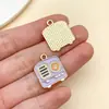 10 Tipos de Joyería de Aleación con Temática de Música Oil-Drip - Materiales para Llaveros, Cadenas para Teléfono y Colgantes Hechos a Mano