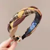 Faixa de Cabeça Vintage para Mulheres 2026 Novo Estilo Coroa Alta Outono e Inverno Faixa Larga Versátil Antiderrapante Acessório de Cabelo para Sair