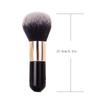 Pincel de maquiagem grande e preto Beauty Makeup Master, pincel de maquiagem em pó multifuncional com cabo de plástico e cerdas macias de nylon